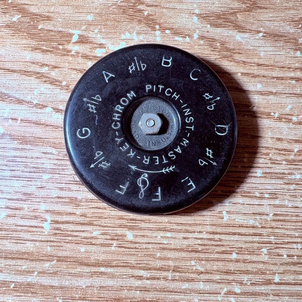Vintage Pitch Inst Master Key Chrom Tuner Metal & Bakelite